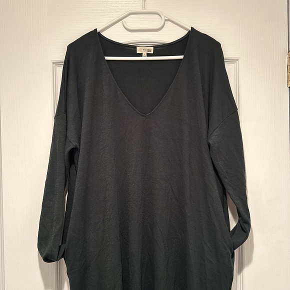 Aritzia dark green long sleeve dress - Picture 5 of 6
